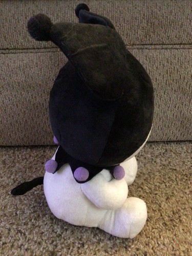 NAKAJIMA Kuromi Sanrio Plüschpuppe 10 Zoll Knopfnase NEU mit Etikett - Bild 2 von 5