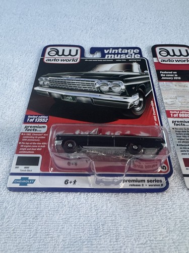 Lot of 3 Auto World AW 1967 Chevy Chevelle Ford F150 Black Impala Rare Diecast - Picture 3 of 8