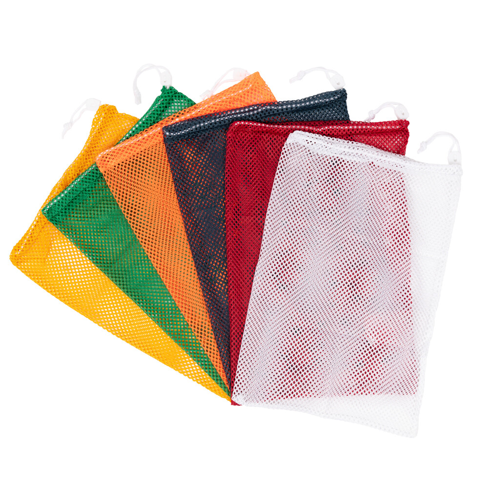 Plastic mesh 2024 bags drawstring