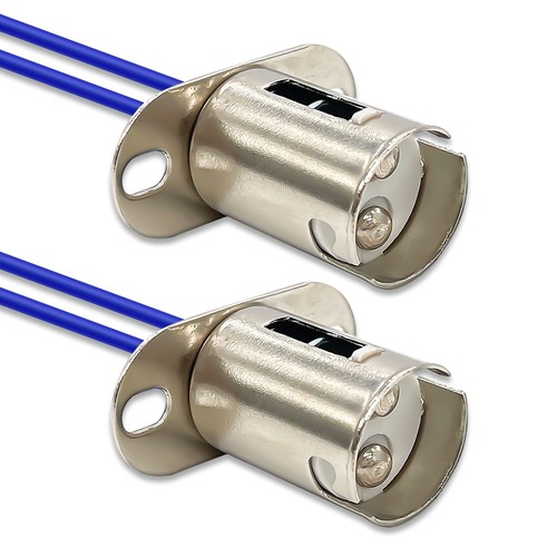 DAMA 1157 BAY15D Universal Metal Hembra Enchufe Alambre Coletas Señales de Giro Paquete de 2 - Imagen 3 de 8
