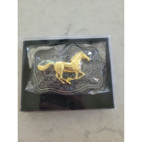 KDG Vintage Celtic Knot Belt Buckle Western Cowboy Horse - Picture 2 of 4