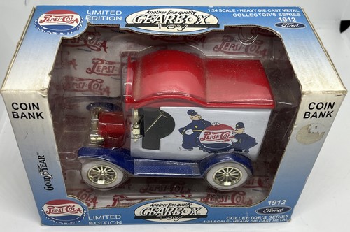 1:24 Ford Limited Edition Gearbox Toy PEPSI COLA Money box Coin Bank Diecast - Picture 3 of 3