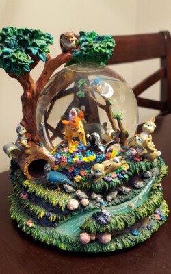 Disney BAMBI 'Little April Shower' Musical Motion Snow Globe