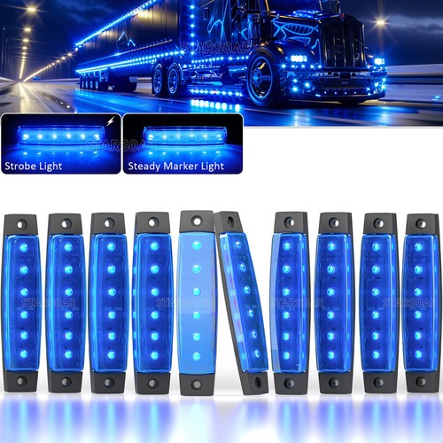 Luces LED intermitentes de 12 V luz de separación lateral DRL para remolque de camión de 3,8 pulgadas - Imagen 10 de 14