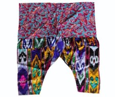 UZBEK NATURAL SILK/COTTON IKAT WIDE TROUSERS