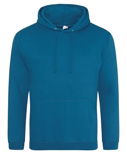Just Hoods Awdis College Hoodie Plain Casual Pullover Jumper Sweatshirt JH001 - Picture 6 of 39