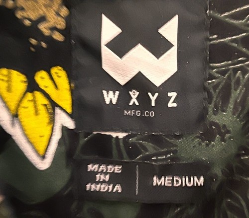 Hawaii WXYZ SHIRT Sonnenblumen und Totenköpfe INDIEN BAUMWOLLE MED - Bild 3 von 4