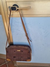 Borsa Originale PIERRE Cardin in tessuto con logo e vera Pelle,come nuova