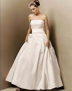 silk satin wedding gown