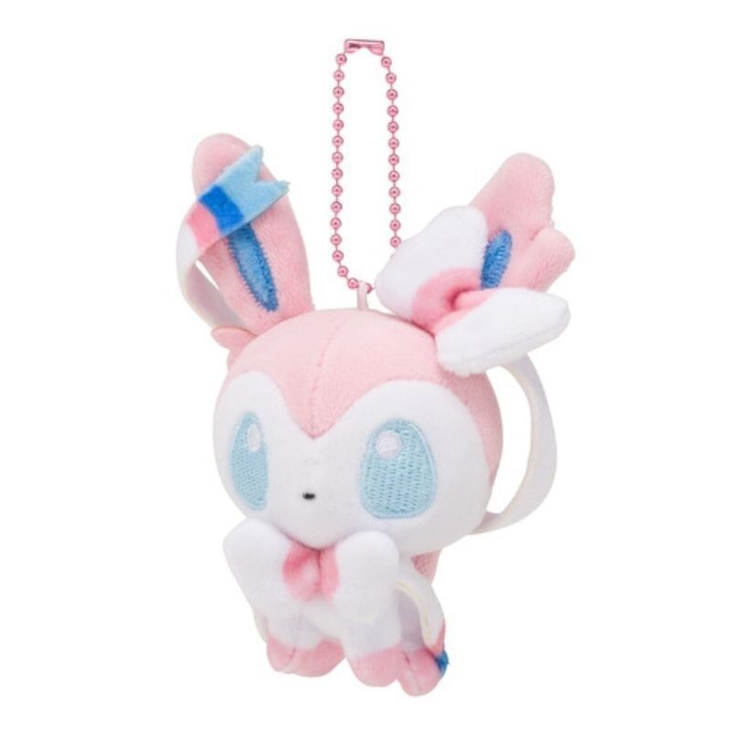Pokemon Center Original Mocchiri Mascot pokemon Dolls Keychain Sylveon JAPAN