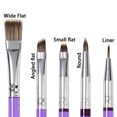 6pcs Kitchen Cake Icing Decorating Painting Brushes Fondant Sugarcraft Tool Pen