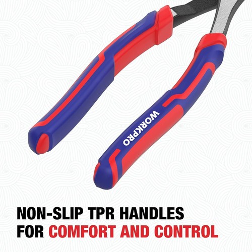High Leverage Diagonal Pliers Wire Cutters Heavy Duty in CRV Steel Pliers - Picture 3 of 6