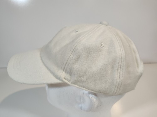 Victoria's Secret VS Pink Cap Hat Wool Bld Embroidered Low Profile Adjust Cream - Picture 2 of 7