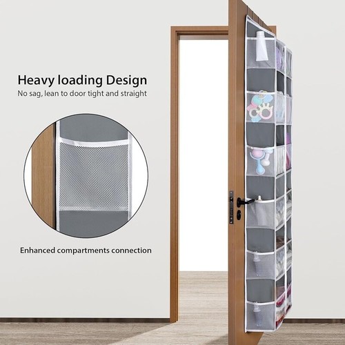 Over The Door Organizer 6 Tier Storage Solution Closet Nursery Bathroom Linen US - Picture 2 of 6