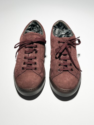 To Boot New York Adam Derrick sneaker casual da uomo taglia 10M in camoscio bordeaux nuove - Foto 15 di 15