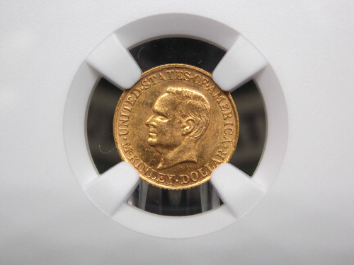 1916 $1 GOLD One Dollar **MCKINLEY** G$1 NGC MS65 #007 GEM BU Uncirculated ECC&C - Picture 2 of 5