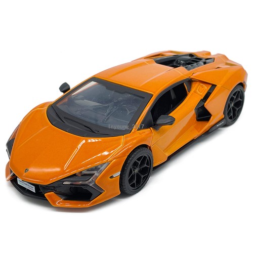 Modellino auto 1:32 Lamborghini Revuelto pressofuso auto giocattolo metallo giocattoli per bambini arancione - Foto 6 di 10