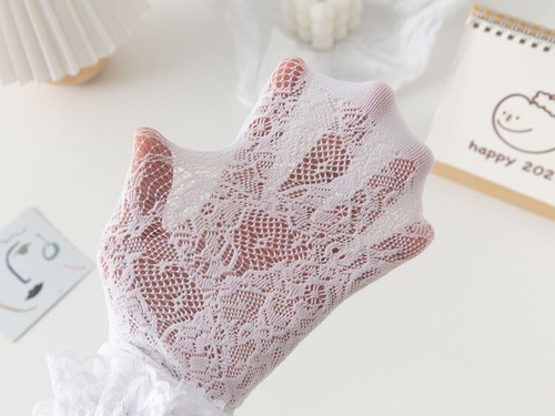 Sexy Underwear Lace Knee Socks Lolita Calf Socks JK Lace Mid Tube Socks - Picture 7 of 15