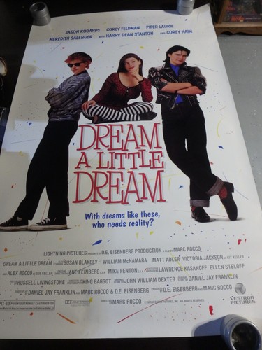 "DREAM A LITTLE DREAM" COREY FELDMAN 1989 ORIGINAL ONE SHEET POSTER  ! - Picture 1 of 4
