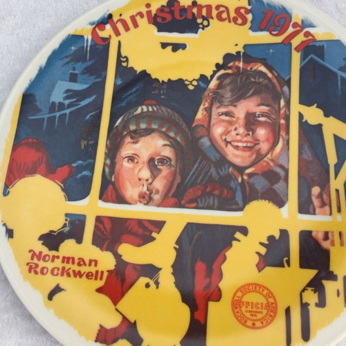 Norman Rockwell Weihnachten 1977 The Toy Shop Window Collector Plate Ltd Ed 8 1/4" - Bild 6 von 9
