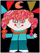 Wall Decor Poster.Fine Graphic Art Design.Beautiful Redhead Girl.Room art.574