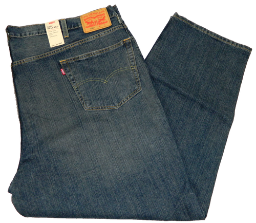 NEW Levi's 550 Relaxed Tapered Denim Blue Jeans Tag 50x30 measured Size 48x29 - Picture 2 of 5
