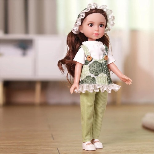 Ropa de muñeca de vinilo completa muñeca juguetes hágalo usted mismo para regalo de novia, 14 pulgadas 34 cm 1/6 BJD - Imagen 28 de 32