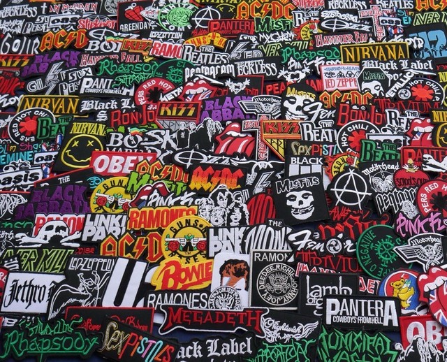 WHOLESALE Lot 50 USA Flag ROCK PUNK METAL style Embroidery Iron patch Patches