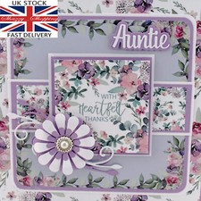 10 pce Sister Auntie Niece GrandDaughter GrandMother words cutting die set UK