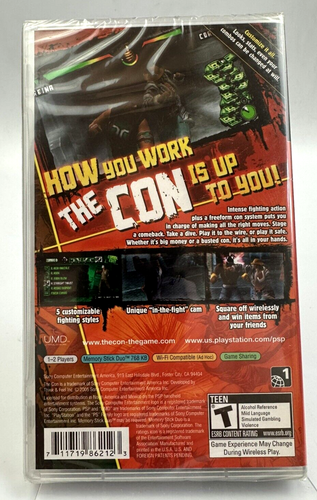 PSP The Con ( 2007), NTSC U/C, New Sony Factory Sealed **Flawed** - Picture 2 of 8