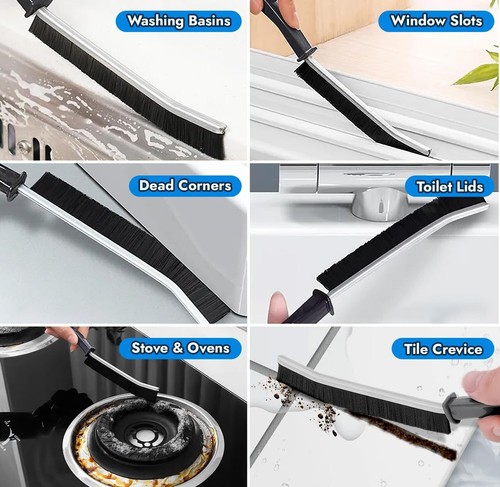 6 PCS Hard-Bristled Crevice Cleaning Brush Gap Cleaning Brush Hand-Held Hot - Picture 4 of 6