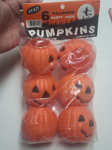 Renzi 6 Halloween Fiesta Pack Calabazas #550 Pequeño Jack O Linterna Moldes Sopladores