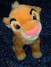 Disney Store The Lion King YOUNG SIMBA 13" Plush Stuffed Animal Toy
