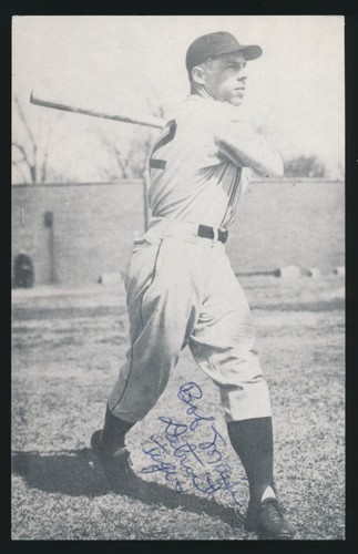 BOB MAIER (1945 Detroit Tigers)-Autographed Picture (d.1993)