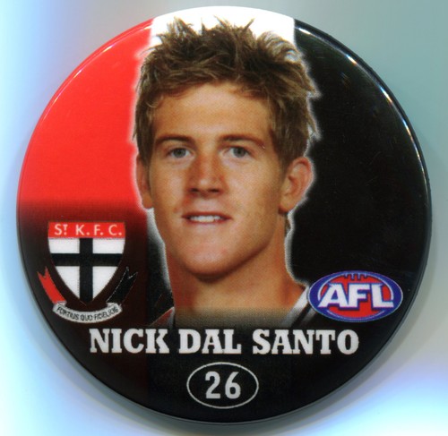 2007 Player Badge Nick Dal Santo (St Kilda)