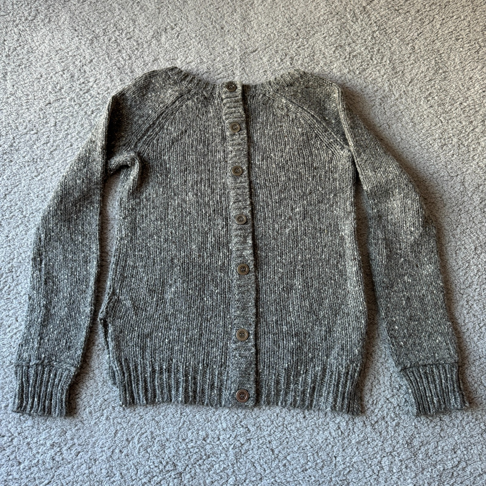 NEW Kenar Sweater Womens Medium Gray Wool Blend Chunky Knit Neutral Work City