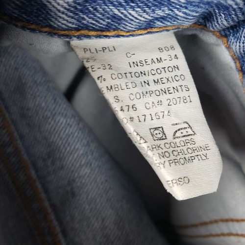 Vintage Y2K Tommy Hilfiger Jeans Mens 30x34 Blue Denim Big Flag Skater - Bild 6 von 11