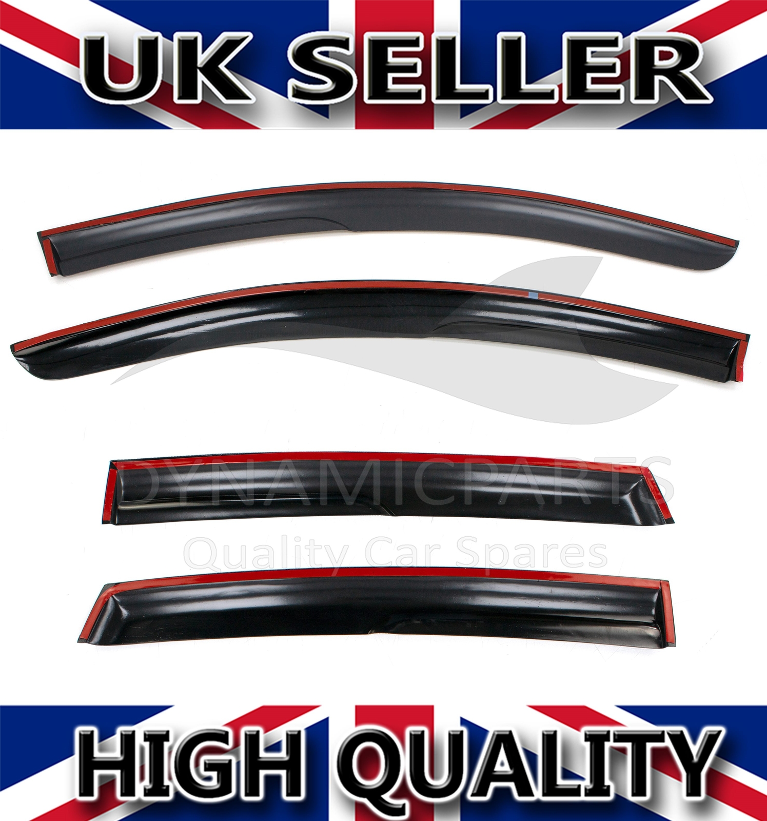 4PCS FOR KIA CEED MK1 5 DOORS WIND RAIN SUN GUARD DEFLECTORS SET 20062012 eBay