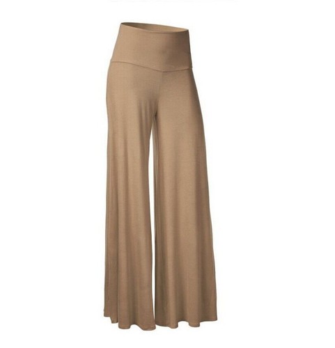 Women High Waist Palazzo Trousers Wide Leg Pants Casual Culottes Loose Bottoms - Picture 13 of 23