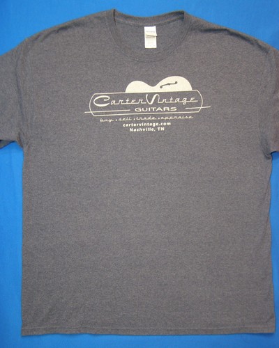 SALE Carter Vintage Guitars T-Shirt Nashville TN Honor Thy Guitar grau Shirt - Bild 1 von 2