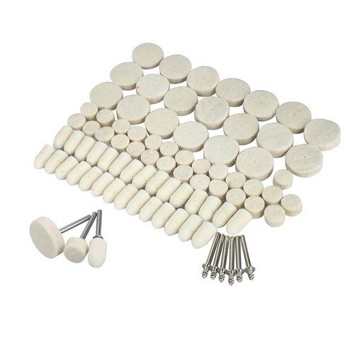 100PCS Multifunctional Wool Felt Mandrel Mounted Grinding Polishing Pads Set - Picture 2 of 13