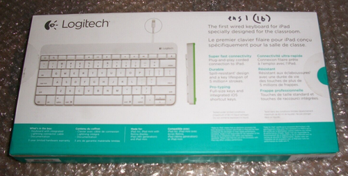 Logitech 920-006341 Wired Keyboard With Lightning Connector for iPad - Picture 2 of 3