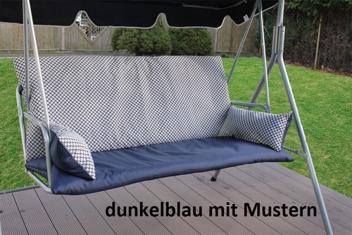 Hollywoodschaukel Auflagen Sitzpolster Ersatzkissen Bankauflagen nach Maß NEU - Bild 9 von 18