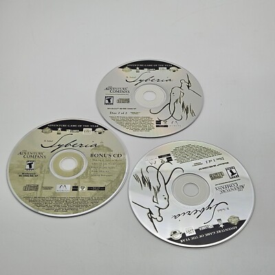 2002 Syberia PC Game by The Adventure Company Game & Bonus Cd Only. Free Ship 