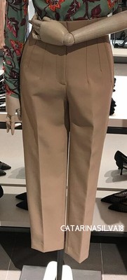 ZARA NEW WOMAN SS20 CAMEL HIGH WAIST 