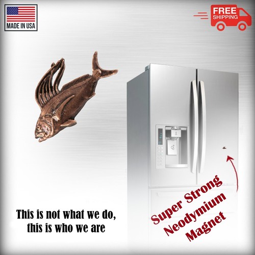 Pin o imán refrigerador de solapa de pesca pez gallo peltre, hecho en EE. UU. S024 - Imagen 16 de 33