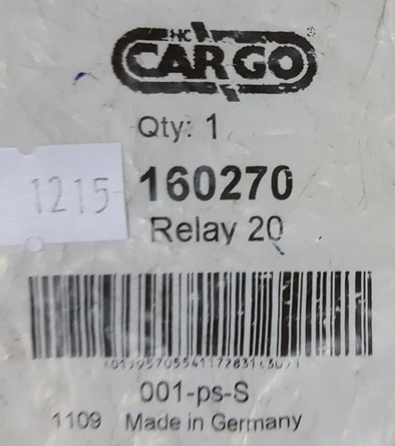 CARGO 160270 RELAY - BRAND NEW !!! - Bild 2 von 2