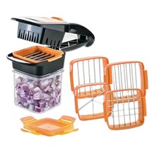 Genius Nicer Dicer Quick 7-teilliges Allesschneider-Set - Orange