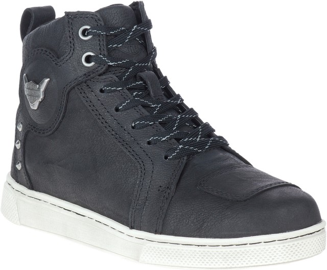 HarleyDavidson Footwear Women's Bateman 4" Metal Motorcycle Boot Grey