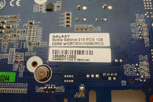  Galaxy GeForce 210 1 GB GDDR2 PCI Express 2.0 DVI/HDMI/VGA Graphics Card - Picture 2 of 9